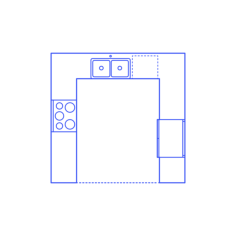 Layouts Kitchens U Shape Kitchen Outline Svg Vector, Free Vectors File